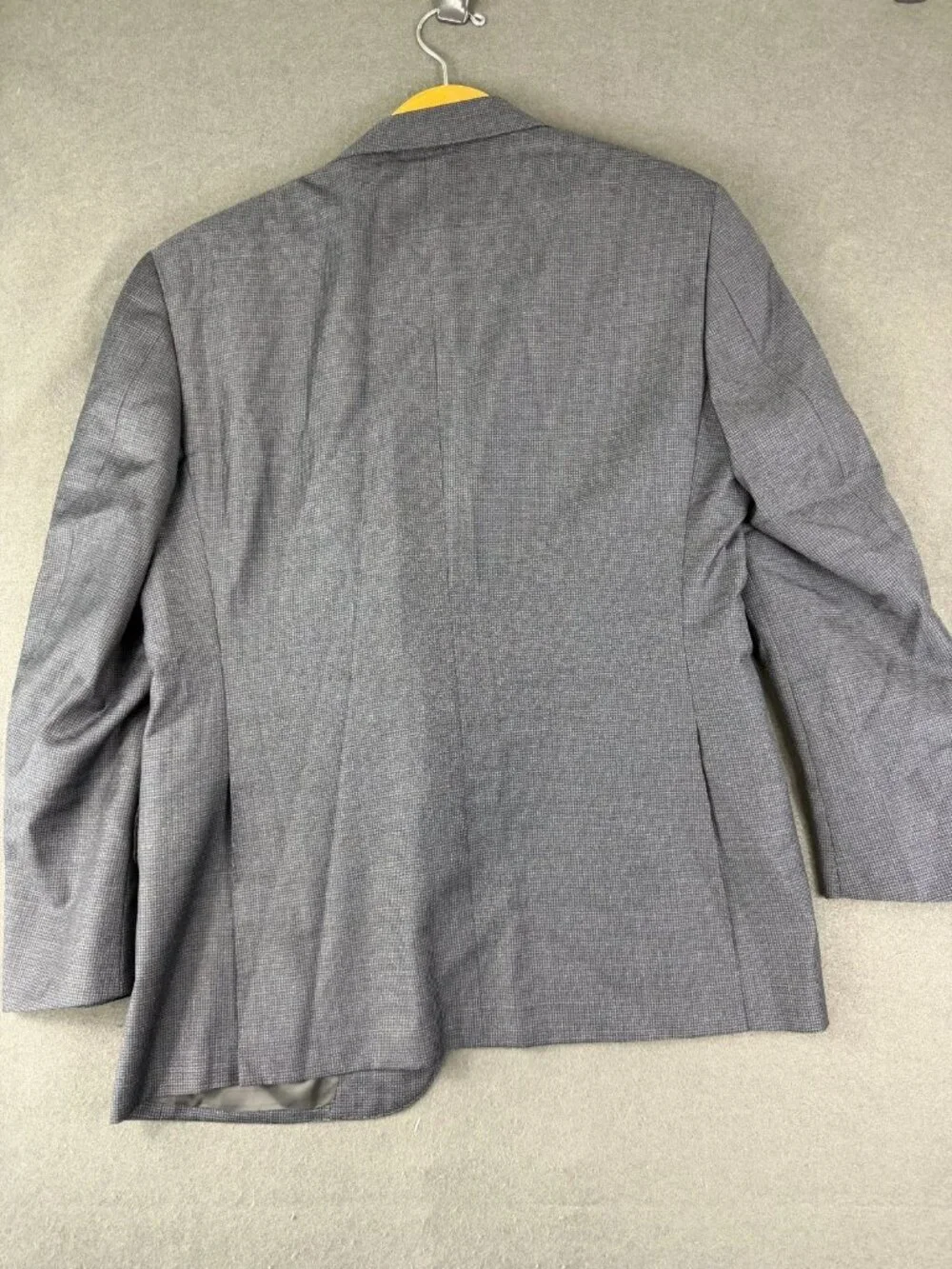 Canali Mens Gray Blazer Jacket Houndstooth Notch Lapel Double Vented Italy Made